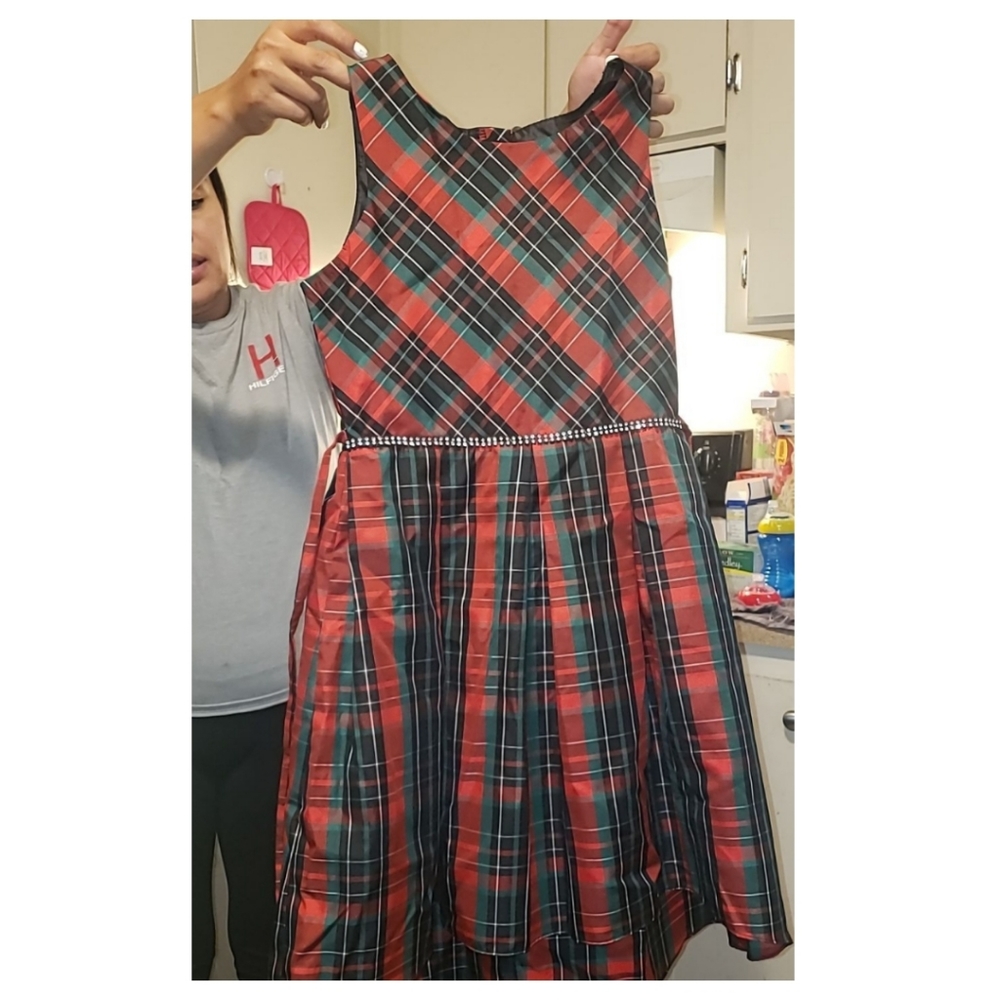 Little Girls Plaid Dress Size 12